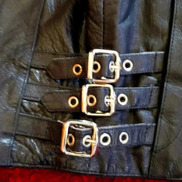 X ELEMENT Vintage Leather Motorcycle Vest Small - Picture 5 of 7